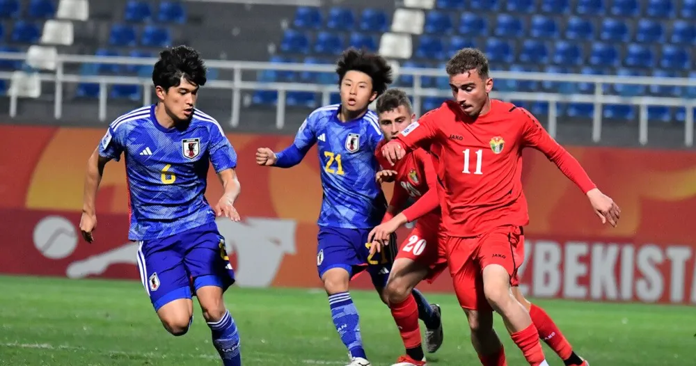 U20 Nhật Bản đánh bại U20 Jordan để trở thành đại diện châu Á cuối cùng giành vé dự U20 World Cup 2023. ẢNH: AFC U20 Nhật Bản đánh bại U20 Jordan để trở thành đại diện châu Á cuối cùng giành vé dự U20 World Cup 2023. ẢNH: AFC