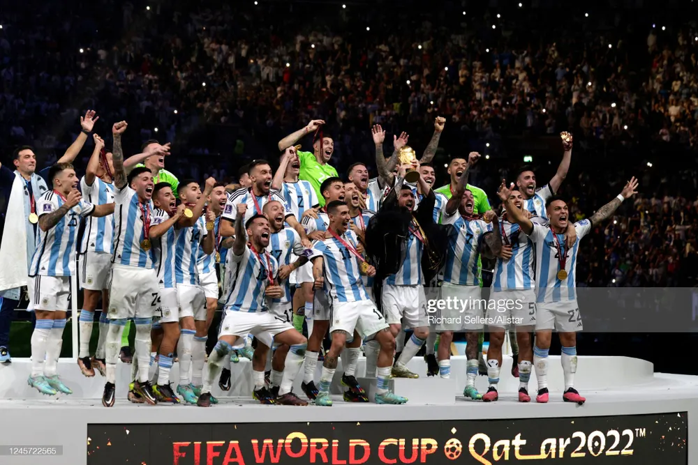 Đội tuyển Argentina của siêu sao Leo Messi đăng quang World Cup 2022 trên sân Lusail, nơi sẽ diễn ra chung kết Asian Cup 2023.