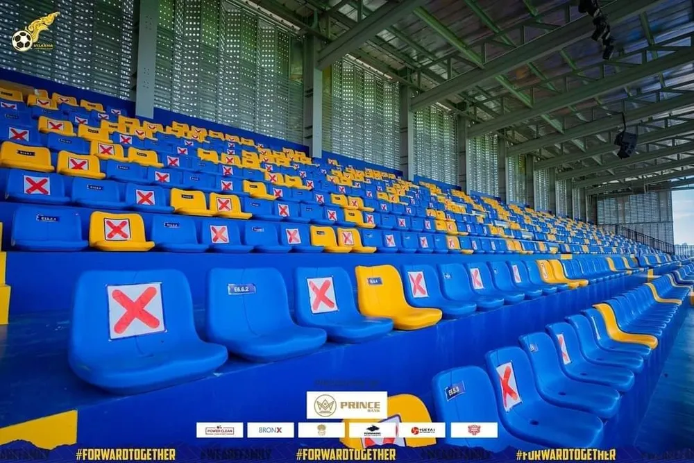 Hàng ghế của sân Prince.