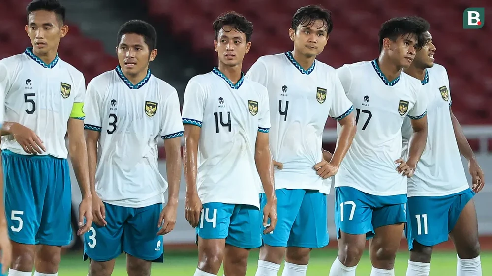 U22 Indonesia khép lại chuỗi trận giao hữu quốc tế trước thềm SEA Games 32. ẢNH: BOLA. 