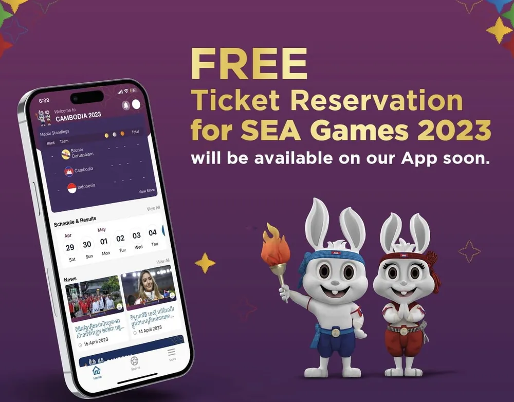 Ứng dụng &quot;SEAGames2023&quot; của nước chủ nhà Campuchia.