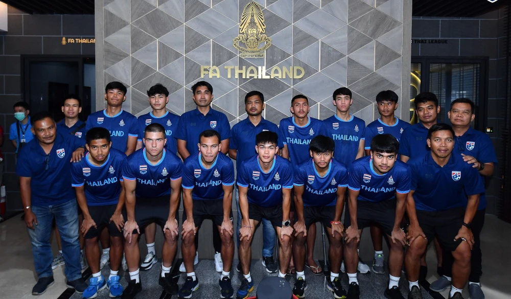 U22 Thái Lan hội quân trở lại chuẩn bị cho SEA Games 32 vào hôm 20-4. ẢNH: FAT.