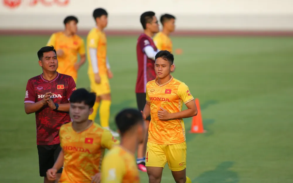 U22 Việt Nam đã khép lại chuyến tập huấn ở Bà Rịa - Vũng Tàu. ẢNH: TÂM HÀ.