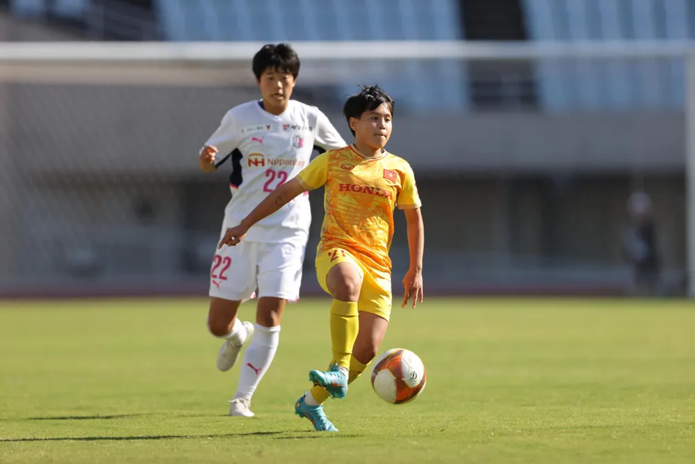 Đội tuyển nữ Việt Nam đang có chuyến tập huấn ở Nhật Bản chuẩn bị cho SEA Games 32.