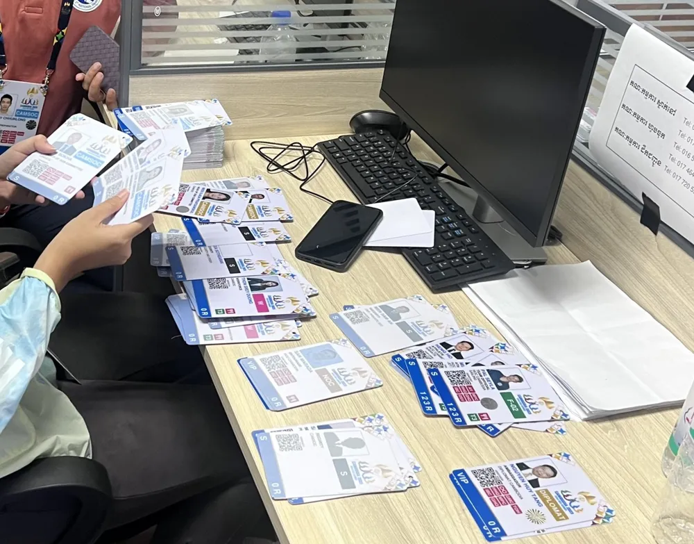 Nhiều thẻ SEA Games 32 với các chức năng khác nhau được phân loại. ẢNH: TÂM HÀ Nhiều thẻ SEA Games 32 với các chức năng khác nhau được phân loại. ẢNH: TÂM HÀ