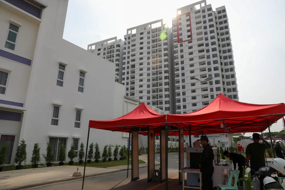 Làng vận động viên ở SEA Games 32, với sức chứa 3.500 người Làng vận động viên ở SEA Games 32, với sức chứa 3.500 người