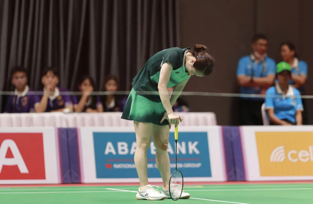 Vũ Thị Trang đuối sức ở set 3, qua đó nhận thất bại