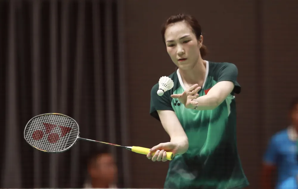 Sau đó, đến lượt Vũ Thị Trang ở trận đánh đơn thứ 2