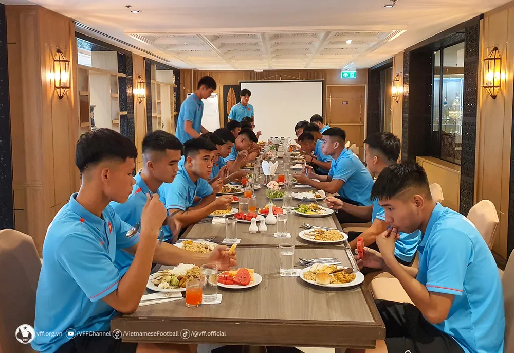 U23 Việt Nam đã ổn định chỗ ở tại Bangkok