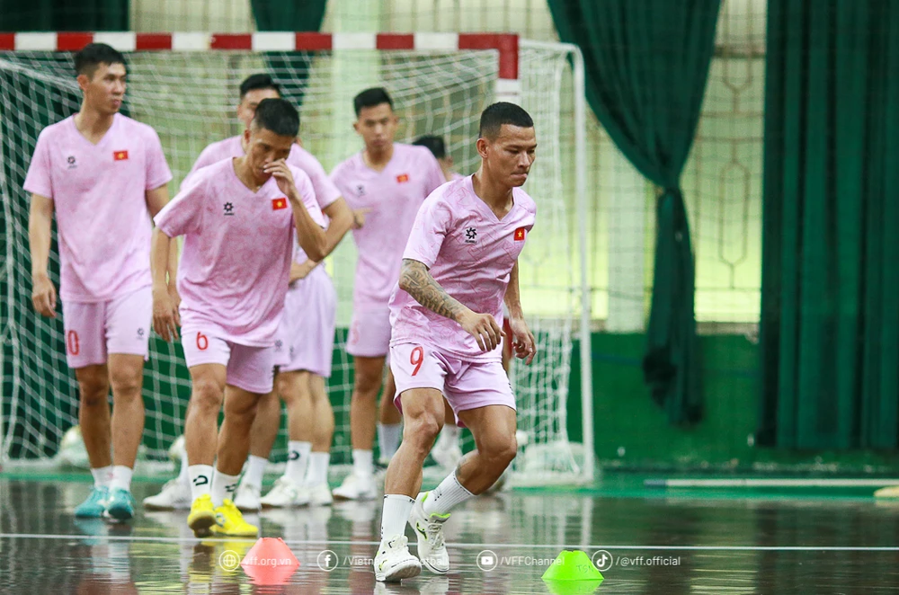 Đội tuyển futsal Việt Nam hội quân trở lại tại TPHCM để chuẩn bị cho Giải futsal Đông Nam Á 2024. 