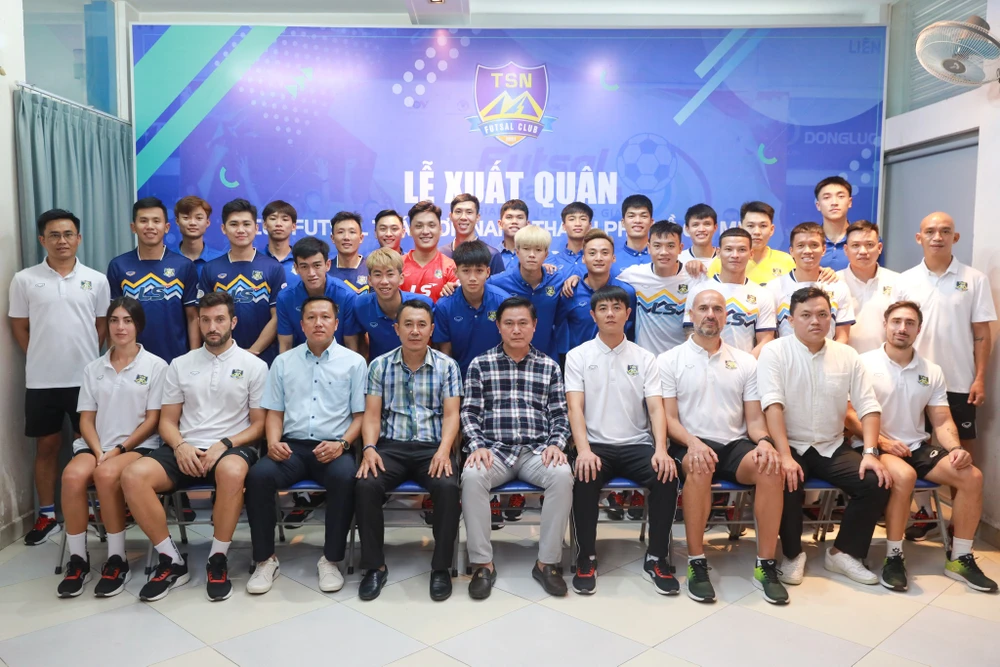 Futsal Thái Sơn Nam TPHCM xuất quân tham dự mùa giải 2025. ẢNH: ANH TRẦN 