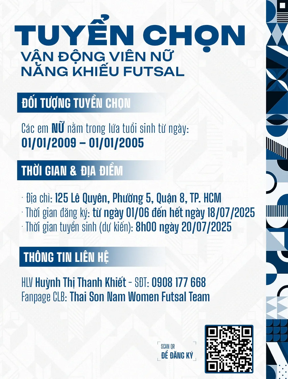 Thông tin tổ chức tuyển sinh của CLB futsal nữ Thái Sơn Nam TPHCM 502991589_1021426636634962_5417694308341723839_n (1).jpg