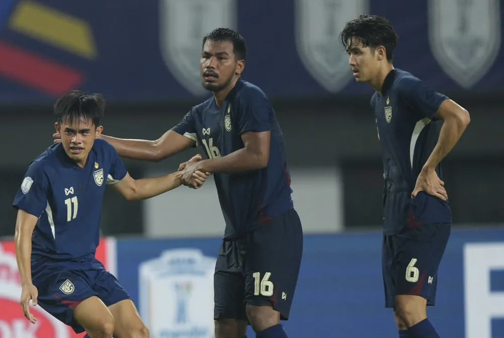 U23 Thái Lan đứng đầu bảng C tại Giải U23 Đông Nam Á 2025. ẢNH: FAT