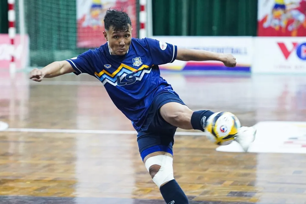 Quả bóng vàng futsal Việt Nam 2020 Nguyễn Minh Trí đã trở lại. ẢNH: ANH TRẦN