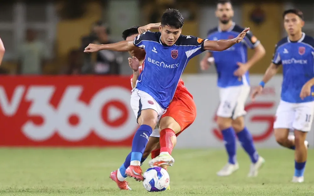 Becamex TPHCM đón nhận thất bại trước chủ nhà Viettel FC. ẢNH: MINH HOÀNG 