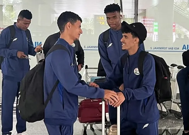 U23 Yemen đã có mặt tại Việt Nam chuẩn bị tham dự vòng loại Giải U23 châu Á 2026. ẢNH: VFF