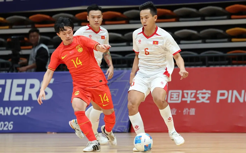 Đội tuyển futsal Việt Nam sớm hành trình săn vé dự vòng chung kết Giải futsal châu Á 2026 của Trung Quốc. ẢNH: ANH TRẦN