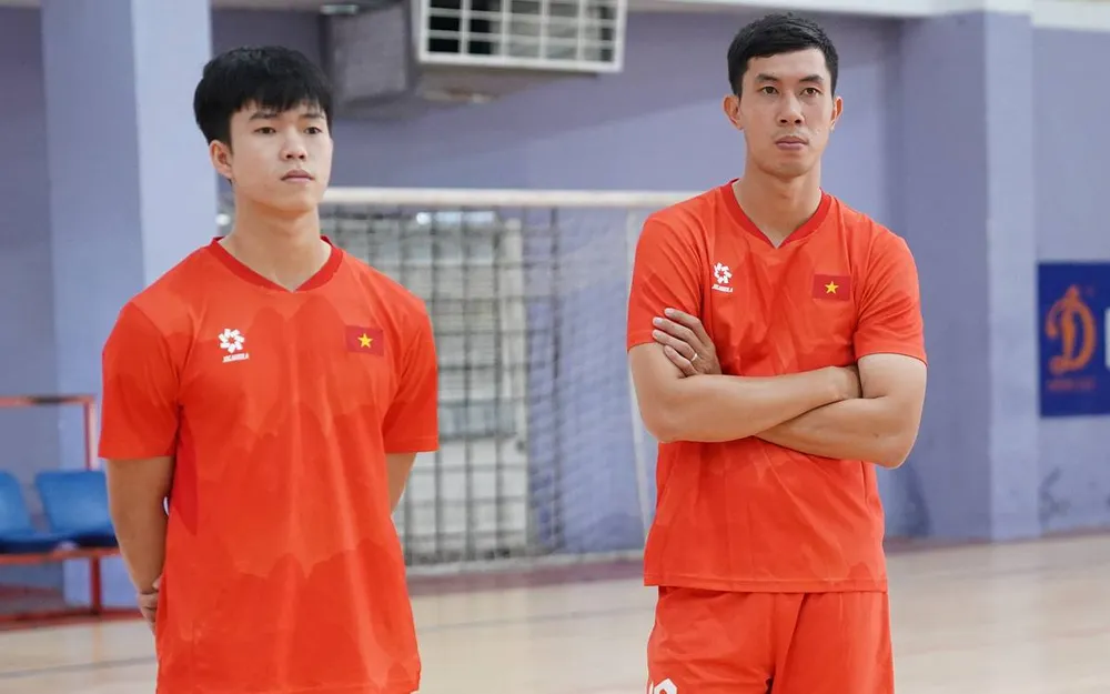 Đương kim Quả bóng vàng Nguyễn Thịnh Phát tự tin cùng tuyển futsal Việt Nam cạnh tranh huy chương vàng SEA Games 33. ẢNH: TÂM HÀ 