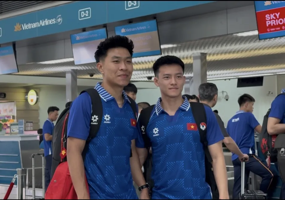 Phạm Lý Đức và Nguyễn Thanh Nhàn sẵn sàng cho SEA Games 33. ẢNH: TÂM HÀ