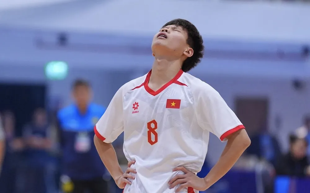 Nỗi thất vọng của đội tuyển futsal U19 Việt Nam. ẢNH: FAT
