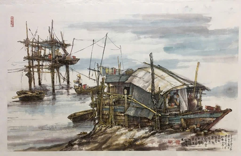 人民艺人張路《 浪声与生活 》作品。