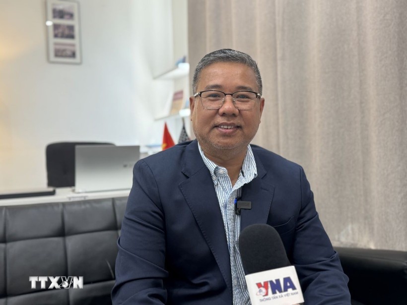 美国大华盛顿都会区（DMV）企业家与爱国越南人俱乐部主任加里·青阮。