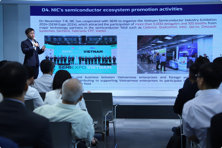 越南-英国半导体论坛现场。