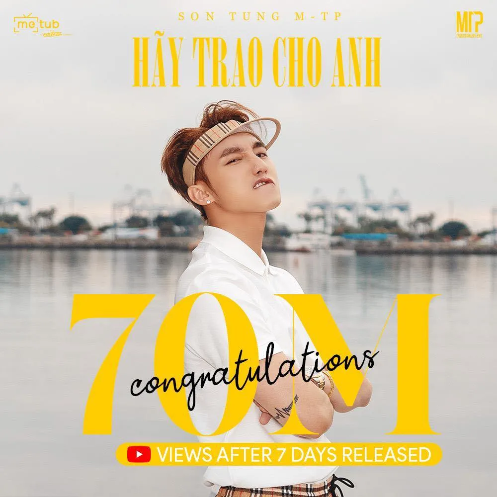 MV “Hãy trao cho anh” của Sơn Tùng M-TP được xem nhiều nhất thế giới tuần qua ảnh 1