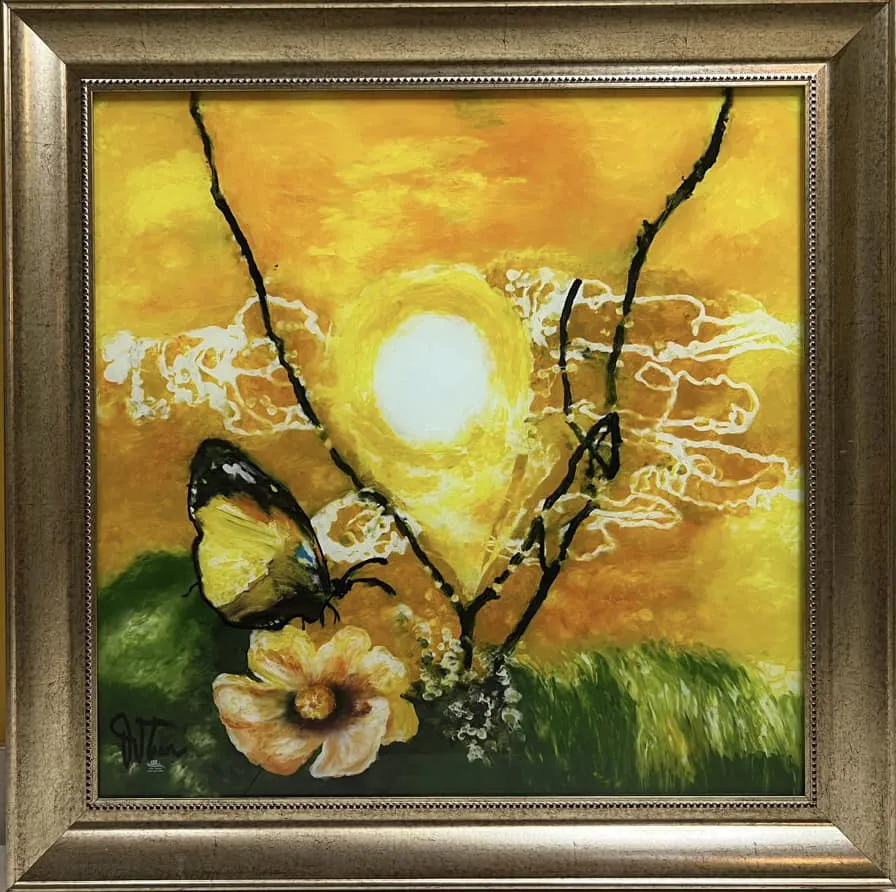 Một tác phẩm trưng bày trong triển lãm