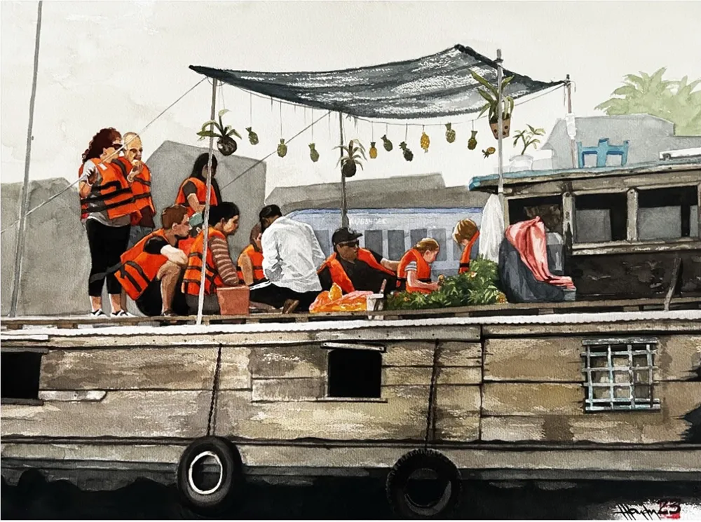 Tác phẩm trưng bày trong triển lãm