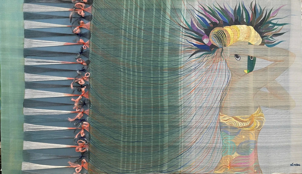 Tác phẩm trưng bày trong triển lãm Hương 8 - 85x145cm -2023.JPG