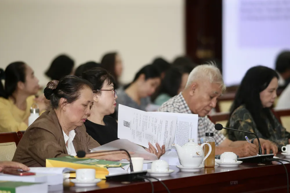 Các chuyên gia, nghệ sĩ, trí thức tham dự Hội thảo. Ảnh: DŨNG PHƯƠNG cf0c2dd30dab6134008c3a8ec4252590.JPG