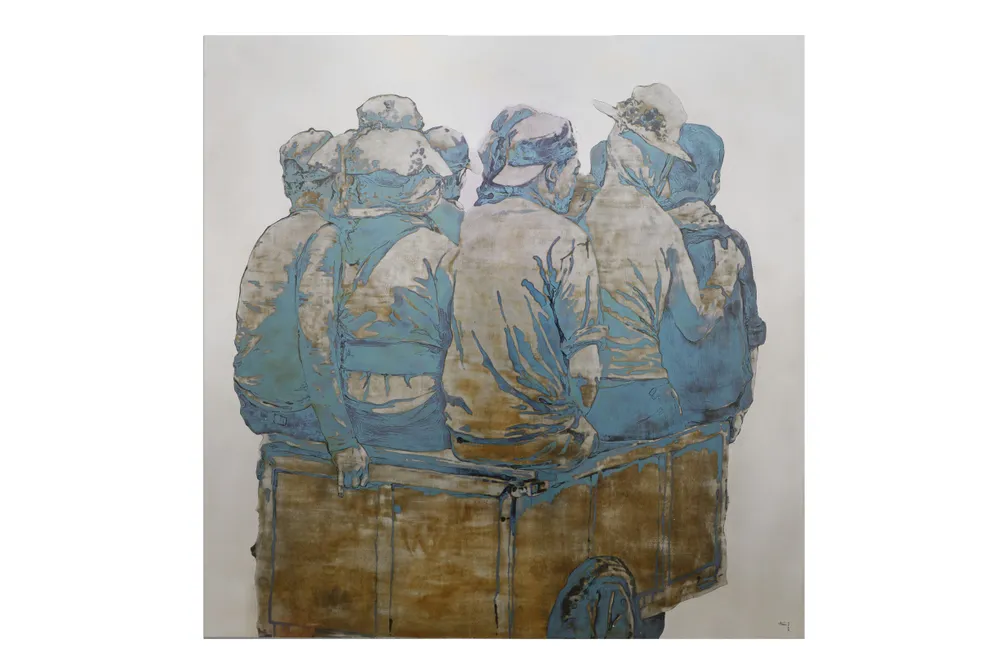 Tác phẩm "Gắn kết tạm thời" của họa sĩ Cao Văn Thục UOB Painting of the Year- Cao Văn Thục.jpeg