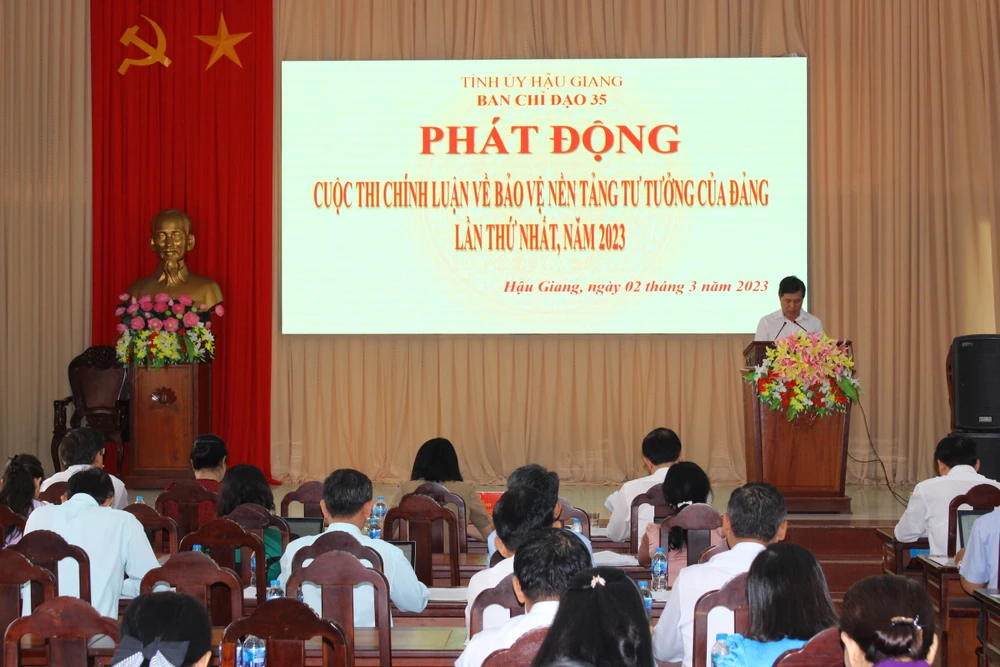 Hậu Giang phát động cuộc thi chính luận về bảo vệ nền tảng tư tưởng của Đảng lần thứ nhất năm 2023