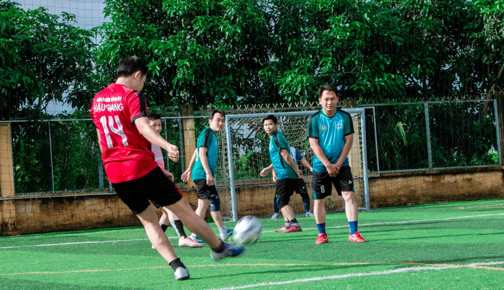 Các đơn vị tranh tài môn bóng đá mini Các đơn vị tranh tài môn bóng đá mini