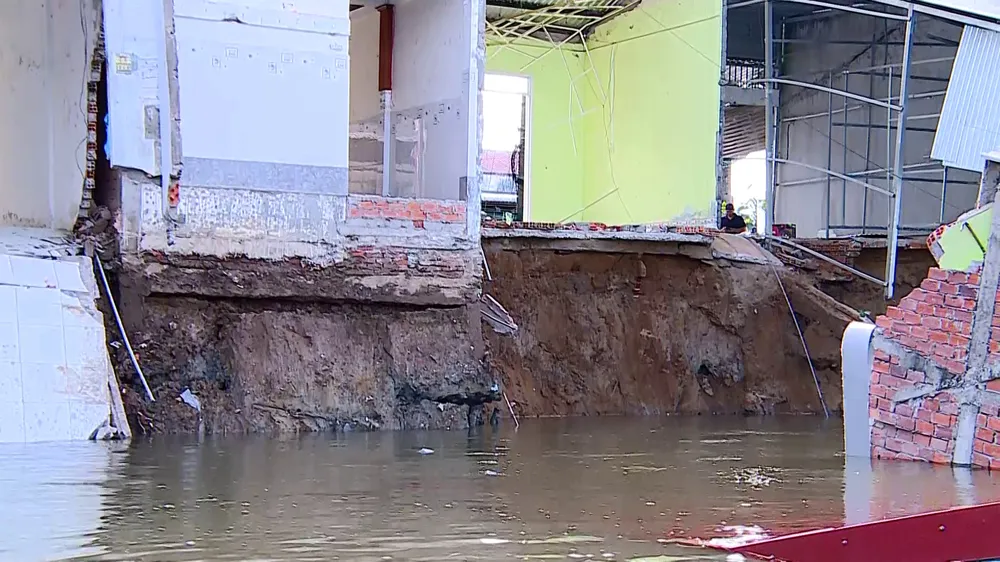 Hiện trường vụ sạt lở Hiện trường vụ sạt lở