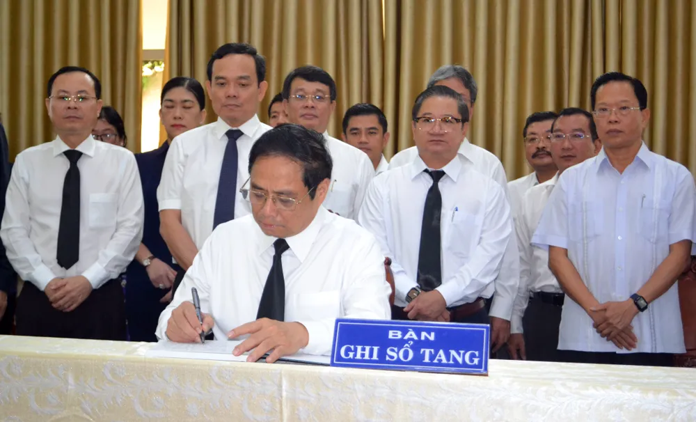 Thủ tướng Phạm Minh Chính gửi lời chia buồn sâu sắc nhất đến gia quyến đồng chí Lê Phước Thọ Thủ tướng Phạm Minh Chính gửi lời chia buồn sâu sắc nhất đến gia quyến đồng chí Lê Phước Thọ