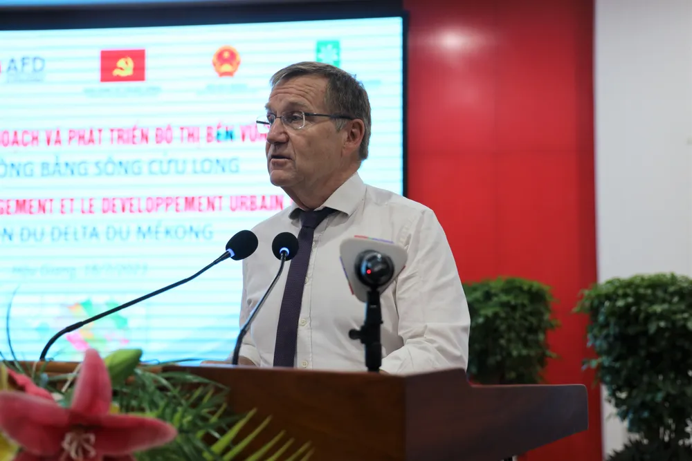 Ông Hervé Conan, Giám đốc AFD Việt Nam phát biểu tại hội thảo Ông Hervé Conan, Giám đốc AFD Việt Nam phát biểu tại hội thảo