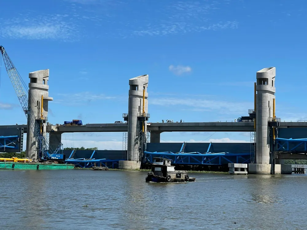 Hệ thống ngăn mặn Cái Lớn - Cái Bé tại Kiên Giang Hệ thống ngăn mặn Cái Lớn - Cái Bé tại Kiên Giang