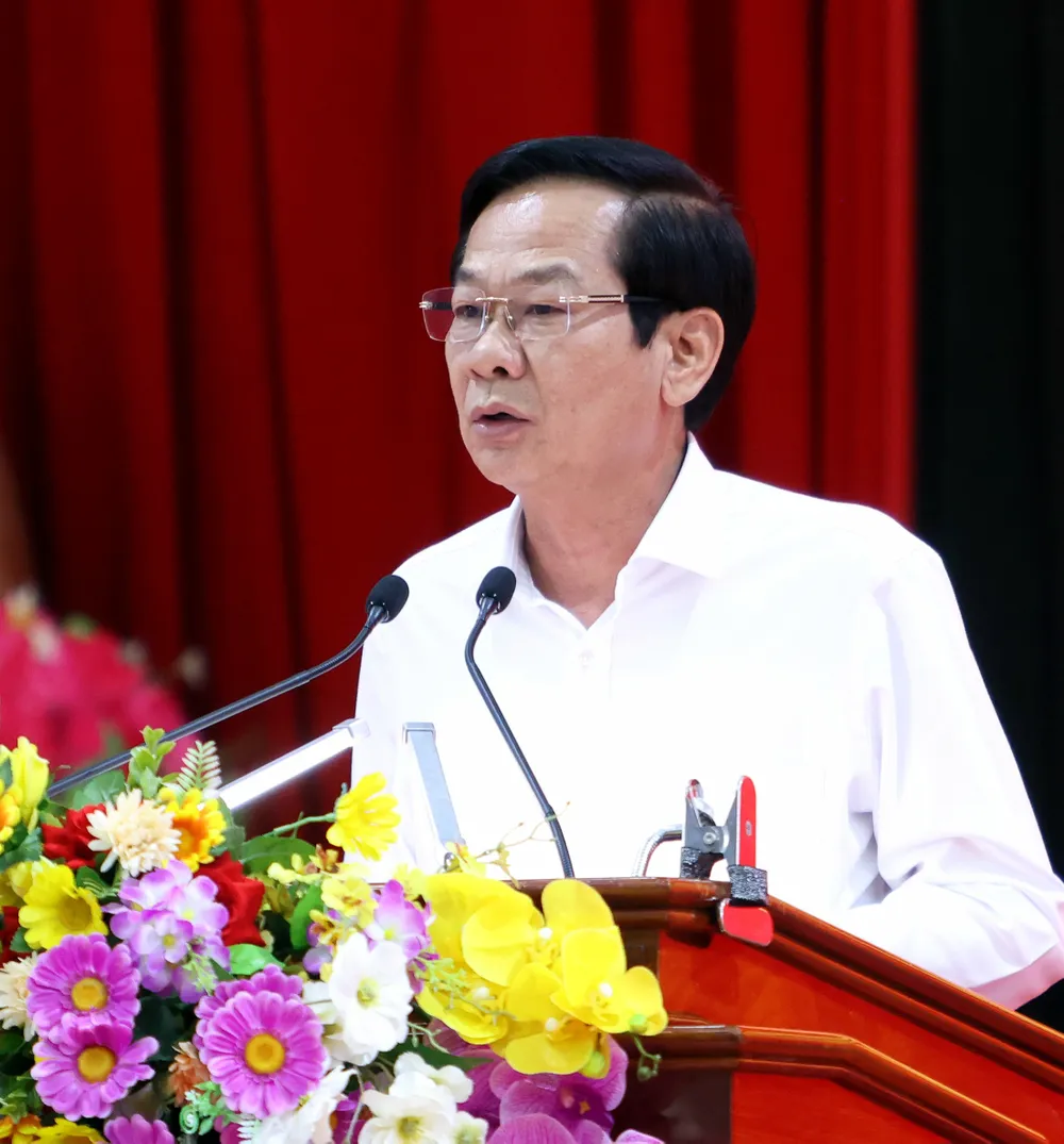 Bí thư Thành ủy Cần Thơ Đỗ Thanh Bình báo cáo tại hội nghị 1- bi thu can tho do thanh binh.jpg