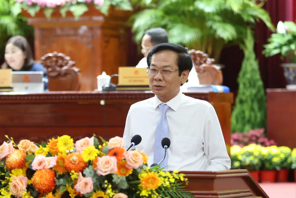 Bí thư Thành ủy TP Cần Thơ Đỗ Thanh Bình phát biểu tại kỳ họp 0I6A8301.JPG