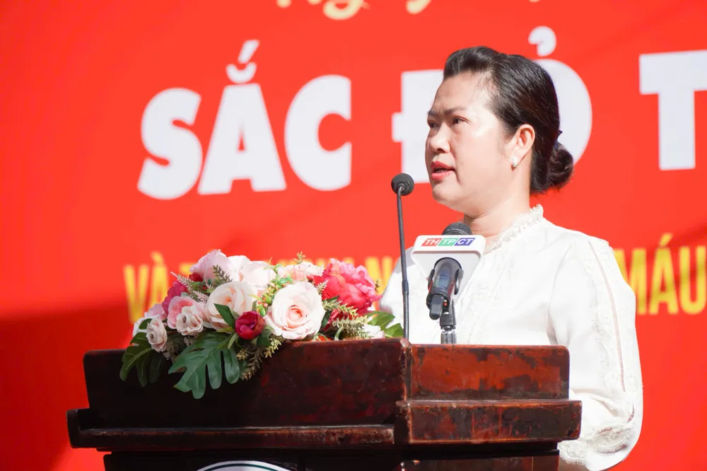 Phó Chủ tịch UBND TP Cần Thơ Nguyễn Thị Ngọc Điệp phát biểu tại ngày hội 3.jpg