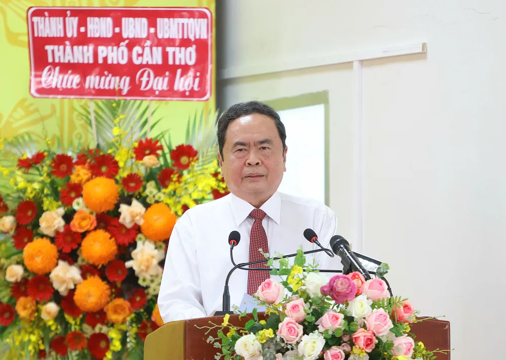 Chủ tịch Quốc hội Trần Thanh Mẫn phát biểu chỉ đạo tại đại hội 008.jpg