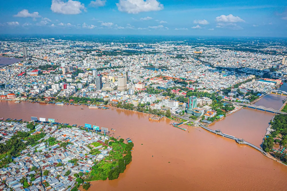 Một góc TP Cần Thơ. Ảnh: Lý Anh Lam 2- Một góc trung tâm TP Cần Thơ.jpg