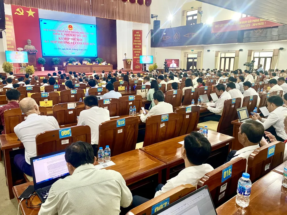 Quang cảnh kỳ họp HĐND TP Cần Thơ