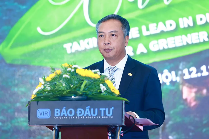 Tổng Biên tập Báo Đầu tư Lê Trọng Minh phát biểu tại hội thảo letrongminh.jpg