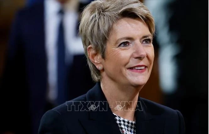 Tân Tổng thống Thụy Sĩ Karin Keller-Sutter. Ảnh: TTXVN 1000017018.jpg