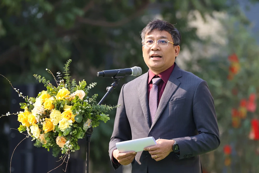 Thứ trưởng Thường trực Bộ Ngoại giao Nguyễn Minh Vũ phát biểu tại sự kiện Thứ trưởng thường trực BNG Nguyễn Minh Vũ.jpg