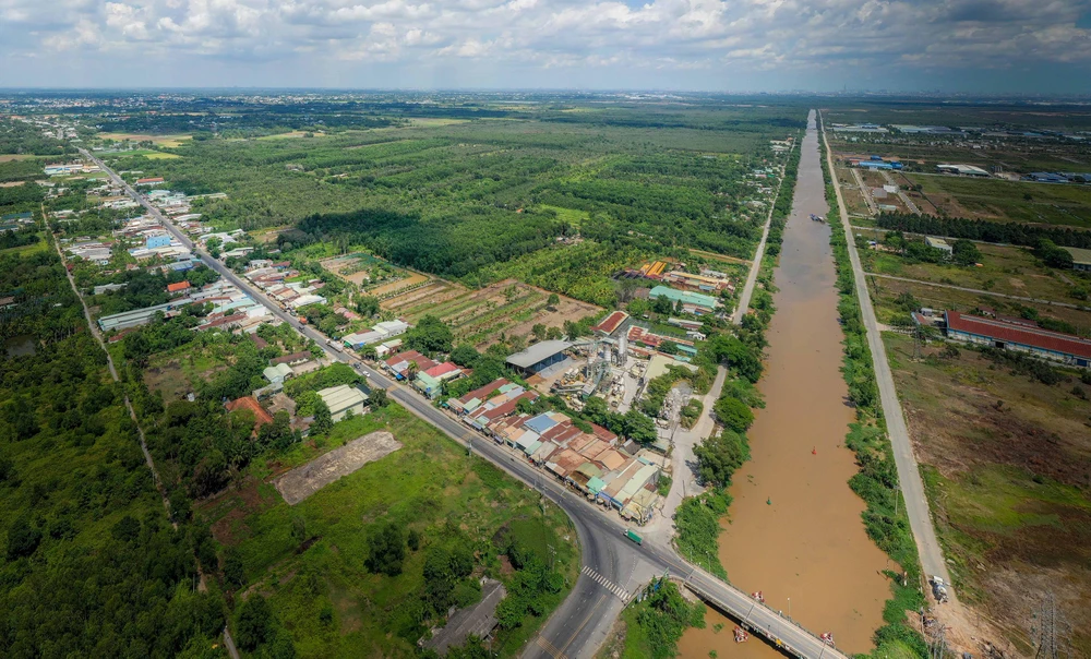 Một góc xã Tân An Hội (huyện Củ Chi) nằm trong quy hoạch Khu đô thị Tây Bắc TPHCM