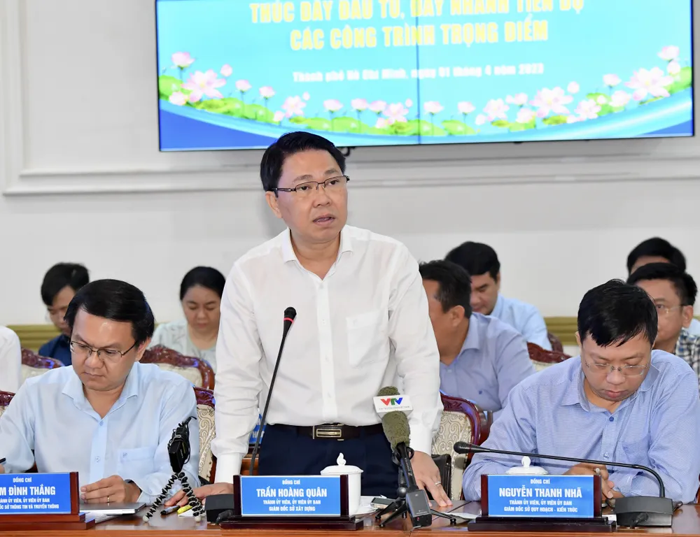 Giám đốc Sở Xây dựng TPHCM Trần Hoàng Quân. Ảnh: VIỆT DŨNG Giám đốc Sở Xây dựng TPHCM Trần Hoàng Quân. Ảnh: VIỆT DŨNG